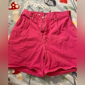 Genuine Vintage Hot Pink Denim Bareback Shorts